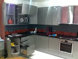 Kitchen photo silver metallic