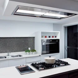 Kitchen island hood photo