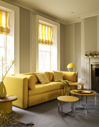 Beige Yellow Living Room Photo