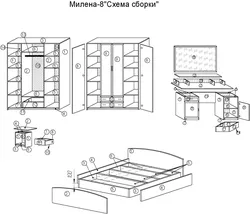 Bedroom set assembly photo