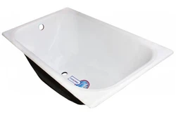 Sit-down cast iron bathtub photo