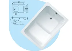 Sit-Down Cast Iron Bathtub Photo