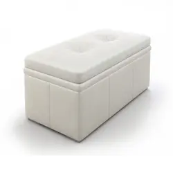 Ottomans in the bathroom photo