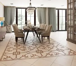 Photo of brown living room tiles