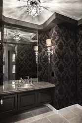 Photo bathroom in leather