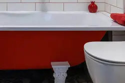 Paint the outside of the bathtub photo