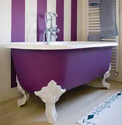 Paint the outside of the bathtub photo