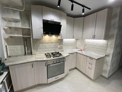 Gray kitchen stacked photo