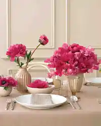 Peonies in the kitchen photo