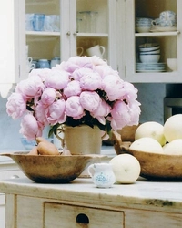Mətbəxdə Peonies Foto