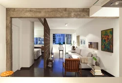 Living room with crossbar photo