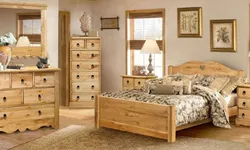Pine bedroom photo