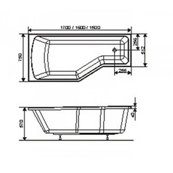 Bathtub width 60 photos