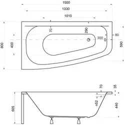 Bathtub width 60 photos