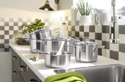 Увесь посуд для кухні фота