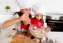 Photo of cooking in the kitchen