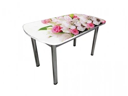 Kitchen table photo of flowers