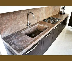 Matte kitchen countertop photo