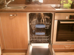 Dishwasher built into the kitchen photo
