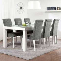 Gray chairs for the kitchen photo