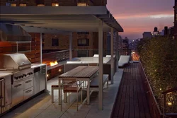 Kitchen projects with a roof photo