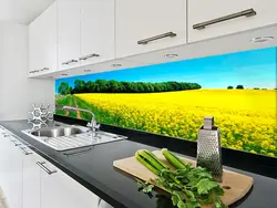 Фото фартука для кухни поле