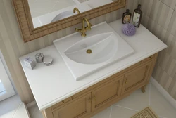 White bathroom sink photo