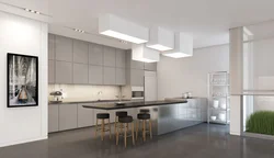Gray kitchen ceiling photo