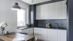 Gray kitchen ceiling photo