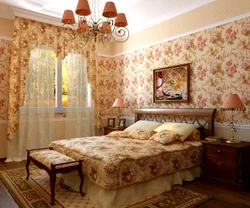 Фото маленьких спальни с цветами