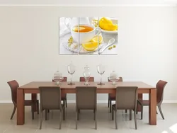 Picture table in the kitchen photo