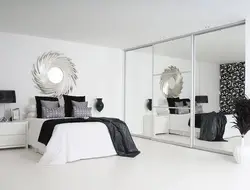 White mirror for bedroom photo