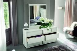 White mirror for bedroom photo
