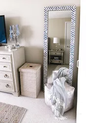 White mirror for bedroom photo