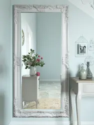 Yataq otağı fotoşəkili üçün ağ güzgü