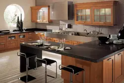 Photo of work tables in the kitchen