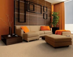 Photo of living room sofa in the floor