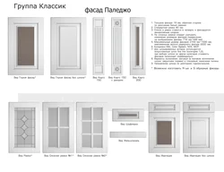 Фото фасадов кухни с размерами