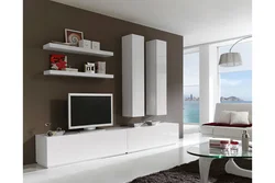 Şkaflar qonaq otağındakı kabinetlər fotoşəkili