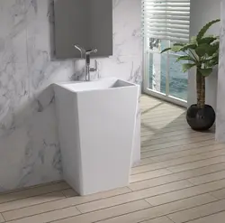 Floor standing bathroom sink photo