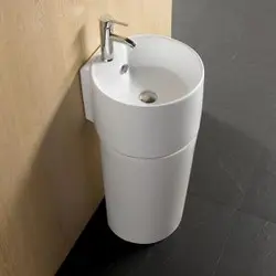 Floor standing bathroom sink photo