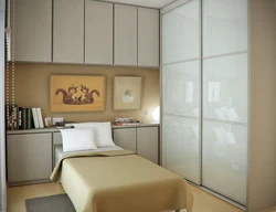 Compartment bed in the bedroom photo