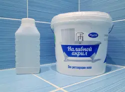 Жидкий акрил для ванной фото