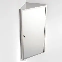 Bathroom mirror corner photo