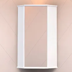 Bathroom mirror corner photo