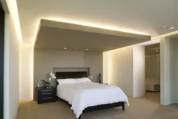 Alçıpan fotoşəkildən hazırlanmış yataq otağı işıqlandırması