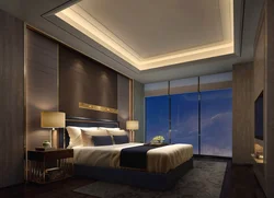 Bedroom Lighting Made Of Plasterboard Photo