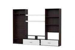 Living room wenge white gloss photo