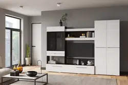 Qonaq Otağı Wenge Ağ Parıldadıcı Fotoşəkil