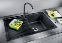 Rectangular sinks in the kitchen photo